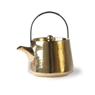 bold & basic ceramics: Teekanne (gold)