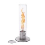 SPIN 1200 Bioethanol Windlicht (Tischfeuer) silber