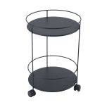 Beistelltisch GUINGUETTE mit Rollen anthrazit