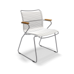 CLICK Dining Chair mit Bambus-Armlehnen