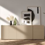 Sideboard Jorel von Interlübke – Mattlack alabaster