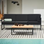 LUX Lounge Sofa schwarz