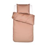 Satin-Bettwäsche MINTE bright terra