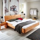Design Massivholzbett Typ V Kernbuche