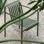 HAY Dining Stuhl PALISSADE Olive mit Armlehne