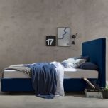 Polsterbett SOMEO RM769 dunkelblau