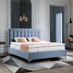 Kopfteil mit quadratischen Ziernähten COLETTE (bleu)