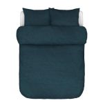 Reinleinen Bettwäsche VALKA (Indigo Blue)