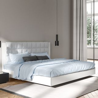 IZZY - das Schwebebett - mit geradem Kopfteil (inkl. Husse)