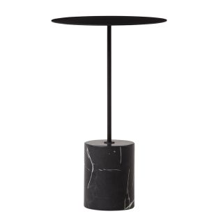 Beistelltisch CALIBRE | Basis Marmor | Gestell pulverbeschichteter Stahl