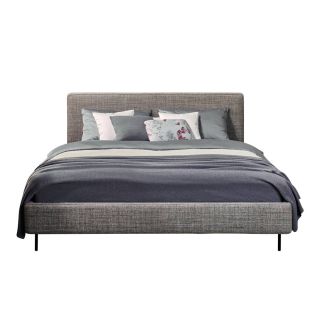 Polsterbett CHIARA Stoff Chameleon salvia