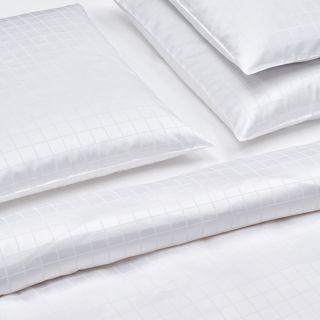 Satin Bettwäsche TIME SQUARE weiss Fischbacher