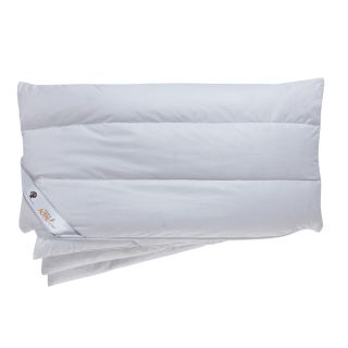 Das Daunenkissen dormabell active air – Daune ist besonders weich, anschmiegsam und elastisch. Der atmungsaktive Bezug ist aus feinster, reiner Baumwolle, die Füllung besteht zu 90 % aus Daunen.