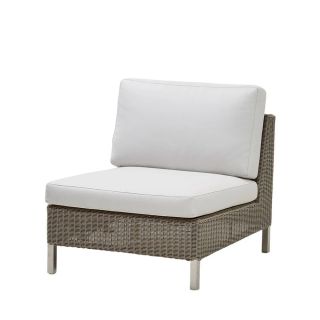 Connect Einzelmodul (taupe) mit weißem Polster