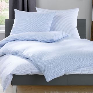 Feinflanell Bettwäsche DAPHNE (azur)