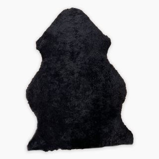 Schaffell CURLY black aus Neuseeland