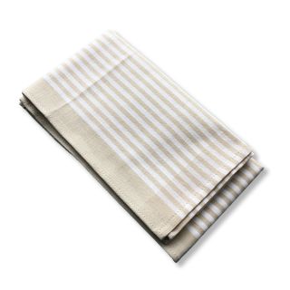 Küchentuch Halbleinen STREIFEN schmal (beige)