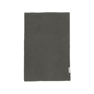 NORDIC KNIT Plaid in der Farbe Stone (dunkelgrau)