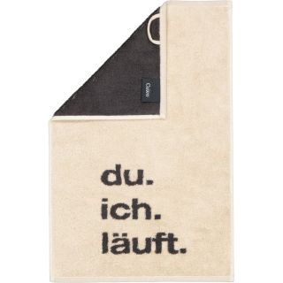 Cawö Gästetuch Postcard Towels Edition 100 ,du. ich. läuft.' 30x50 cm