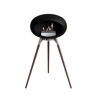 Bio-Kamin BLACK GROUND WOOD HIGH