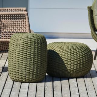 Outdoor Hocker MOON (olivegrün)