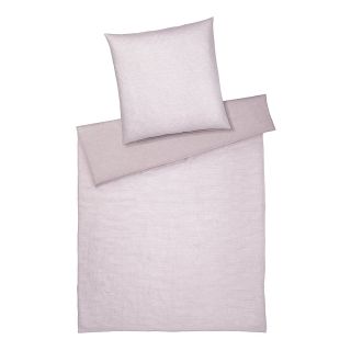 Elegante Halbleinen Bettwäsche WHISPER 01 puder