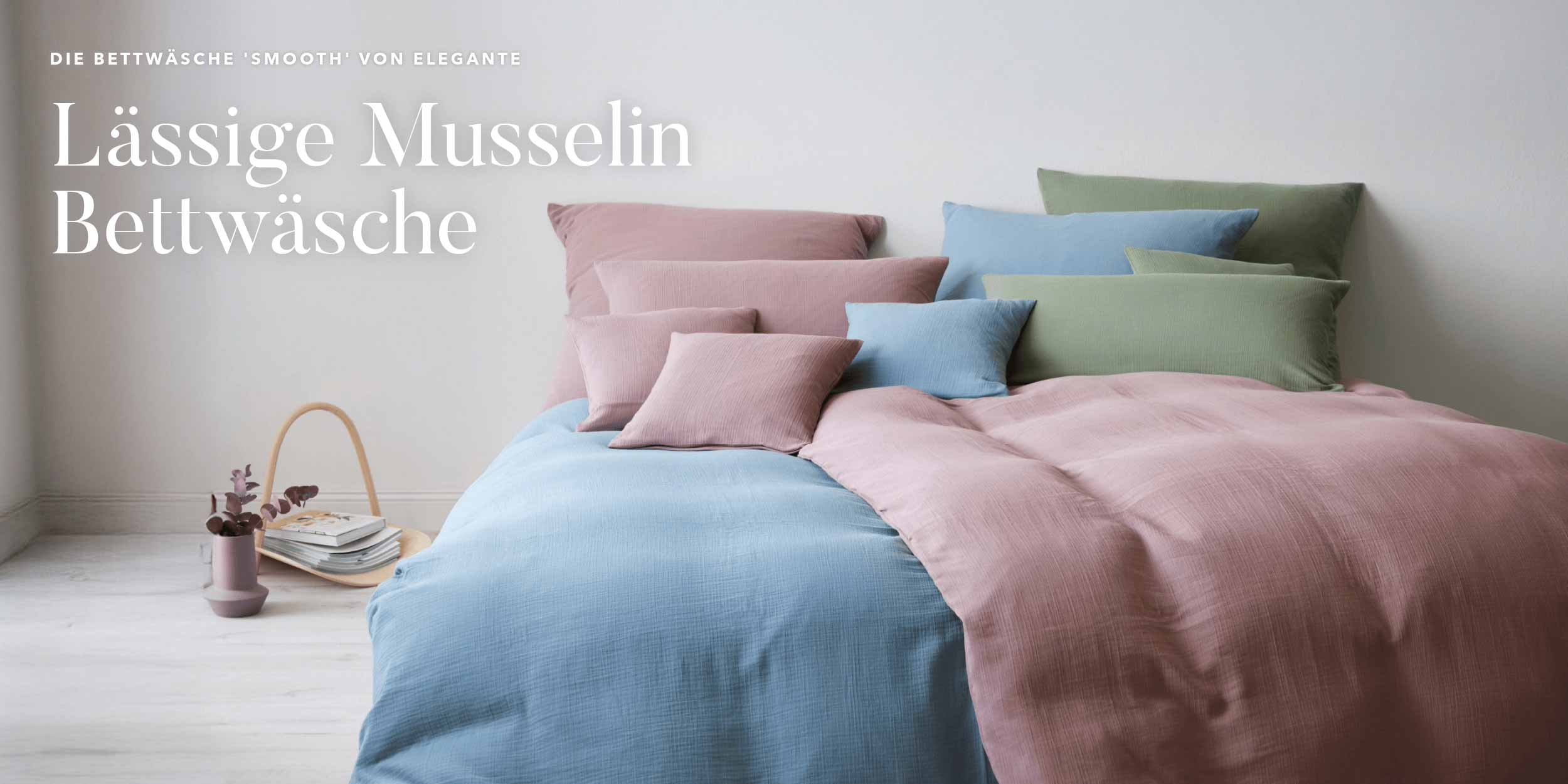 Elegante Musselin Bettwäsche SMOOTH