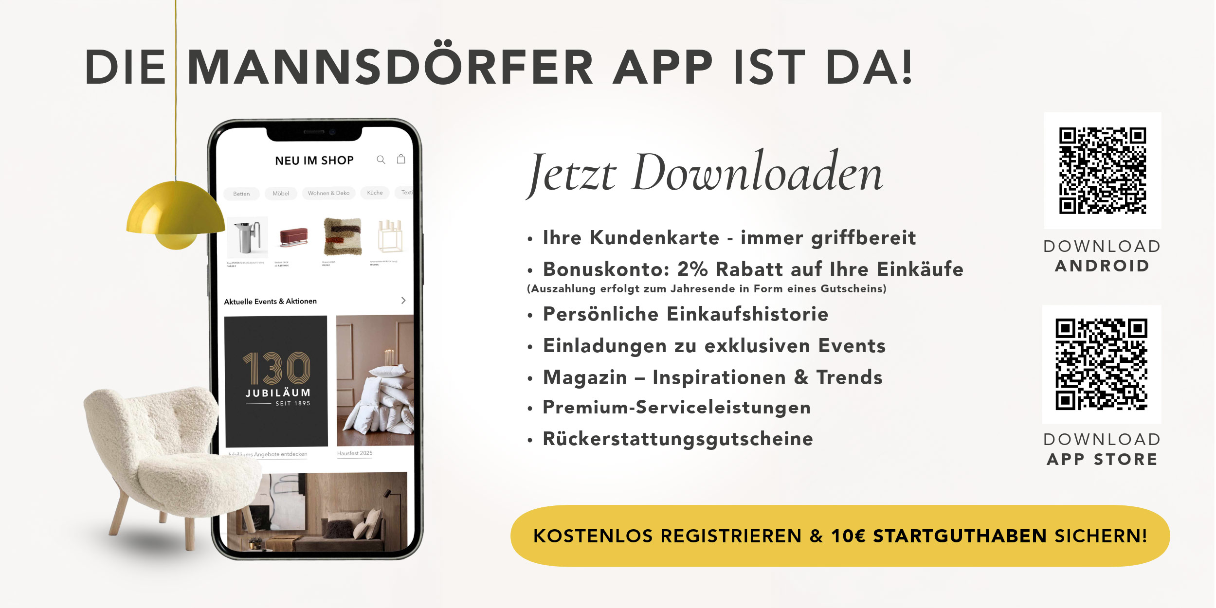 Laden Sie mit einem Klick unsere neue App jetzt im Playstore oder App Store kostenlos herunter.